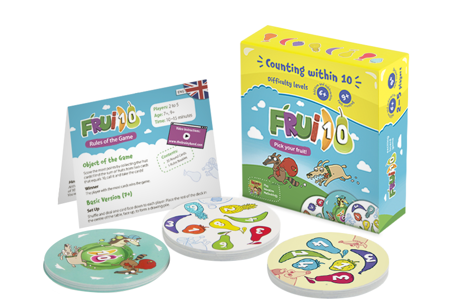 Frui10 math game, 5+/9+ age