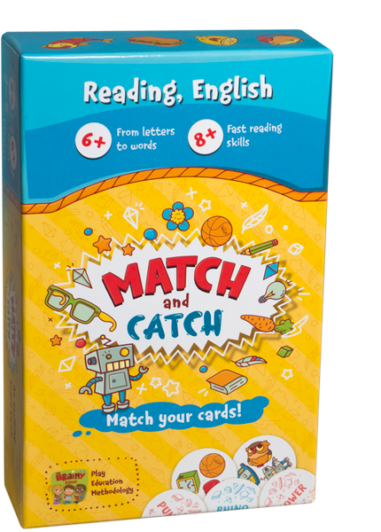 Match and Catch english game 6+/8+ ages