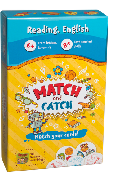 Match and Catch english game 6+/8+ ages